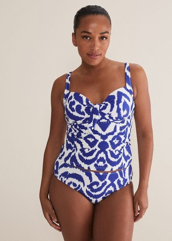 Phase Eight Ikatini Swimwear Blue/White USA | 6891743-RL